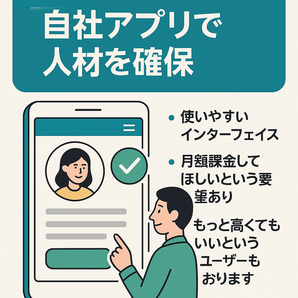 【SES企業様向け】自社アプリを活用して、より多くの人材を確保しませんか？