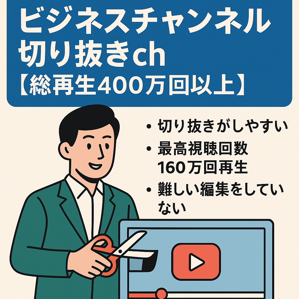 「訳あり」ビジネスチャンネル切り抜きch【総再生400万回以上】【最高視聴回数160万回以上】