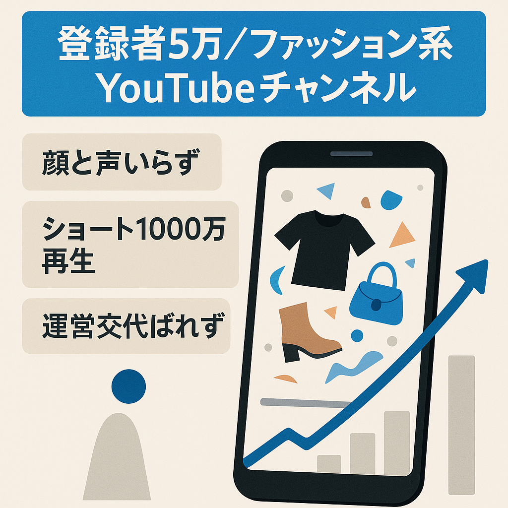 【チャンネル登録者5万人】ファッション系YouTubeチャンネル
