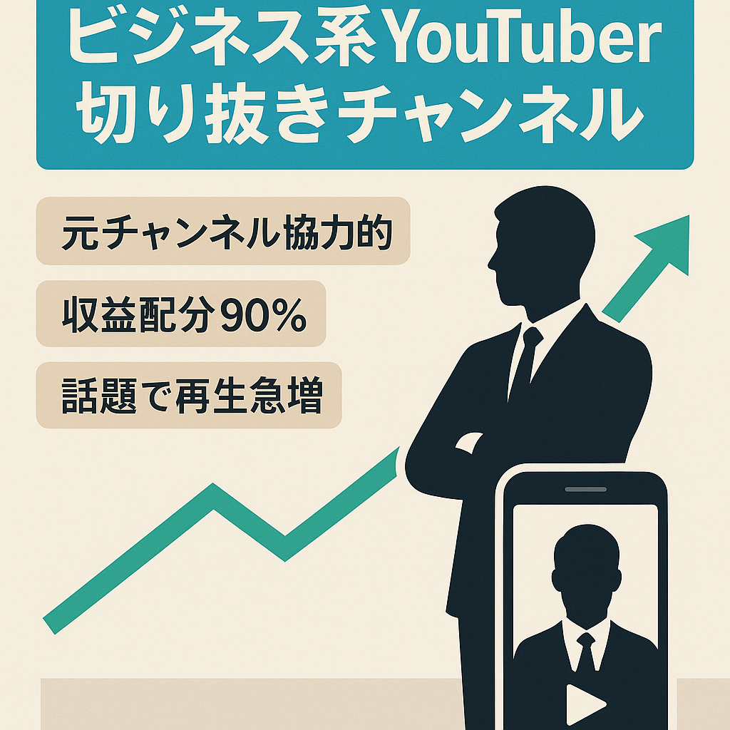 超お金持ち・イケメンの人気ビジネス系YouTuberの切り抜き【最高収益額18万円/月】