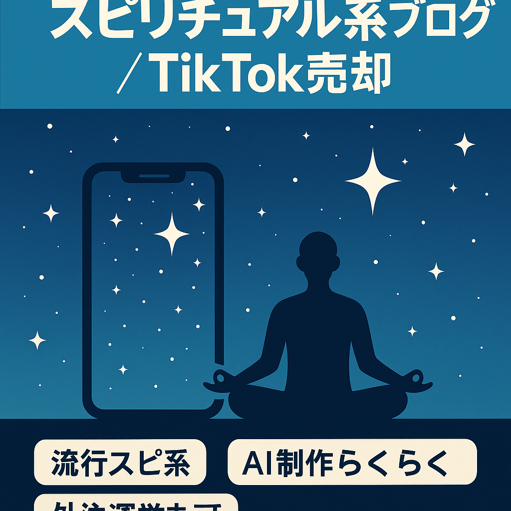 スピリチュアル系ブログとTikTokアカウント | AI使用・外注可