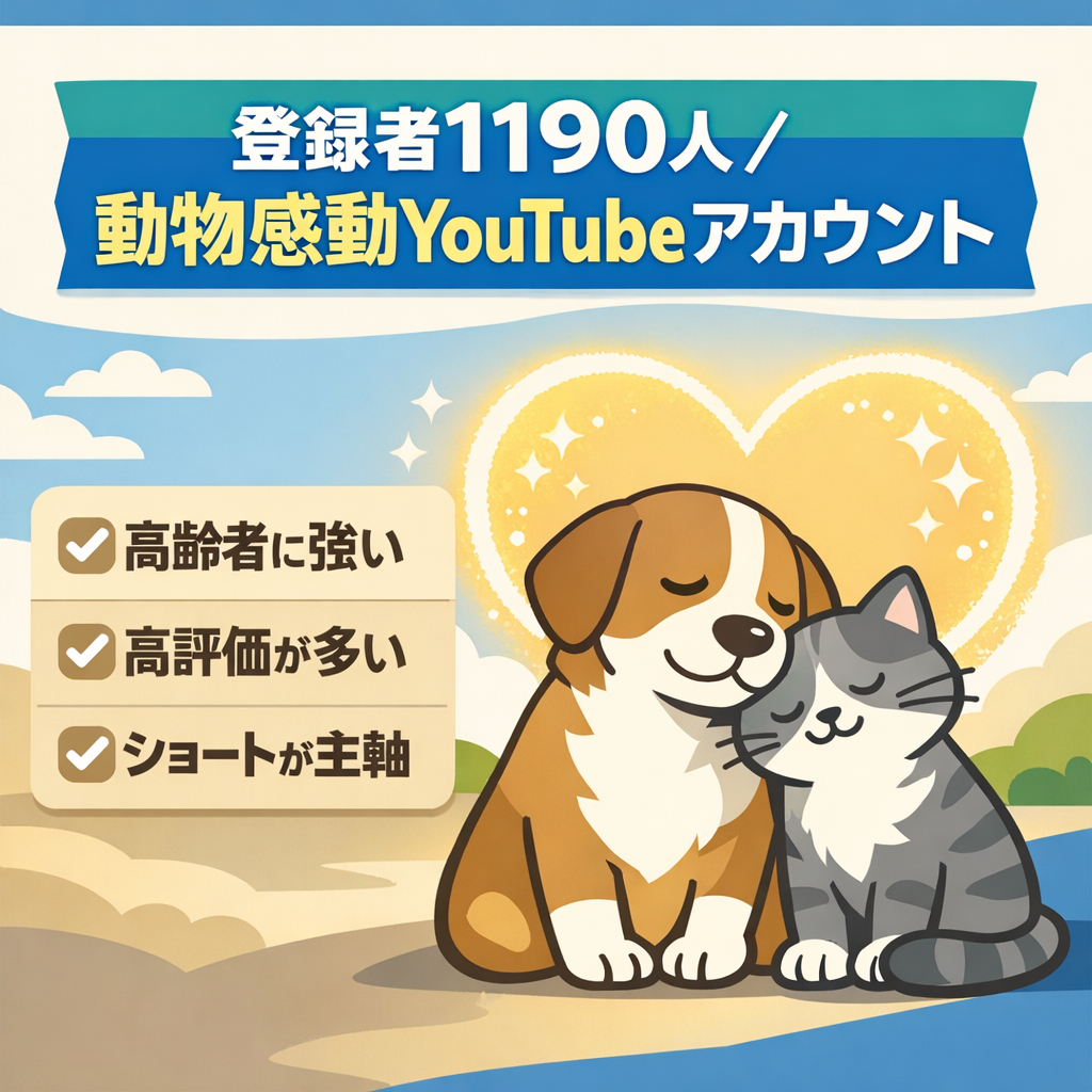 【登録者1190人】動物が題材の感動するYouTubeアカウント【ショート動画メイン】