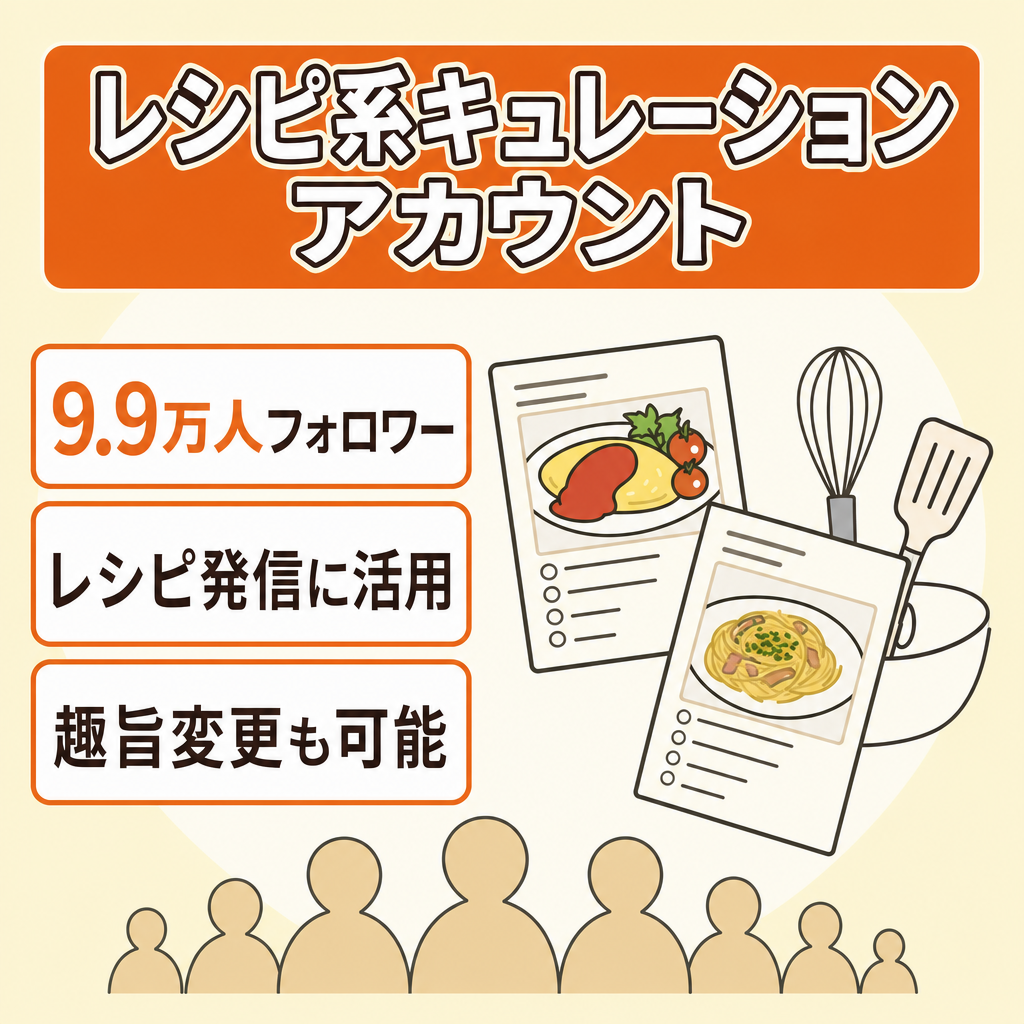 リポスト：【9.9万人フォロワー】キュレーションアカウント、レシピ系発信アカウント！