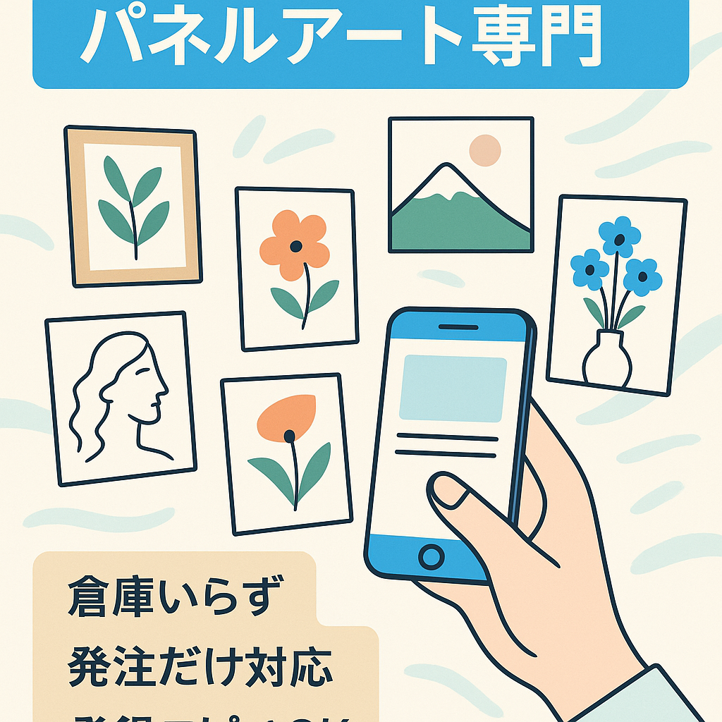 【無在庫販売】ストアーズフリープランのEAサイト（パネルアート専門）　　