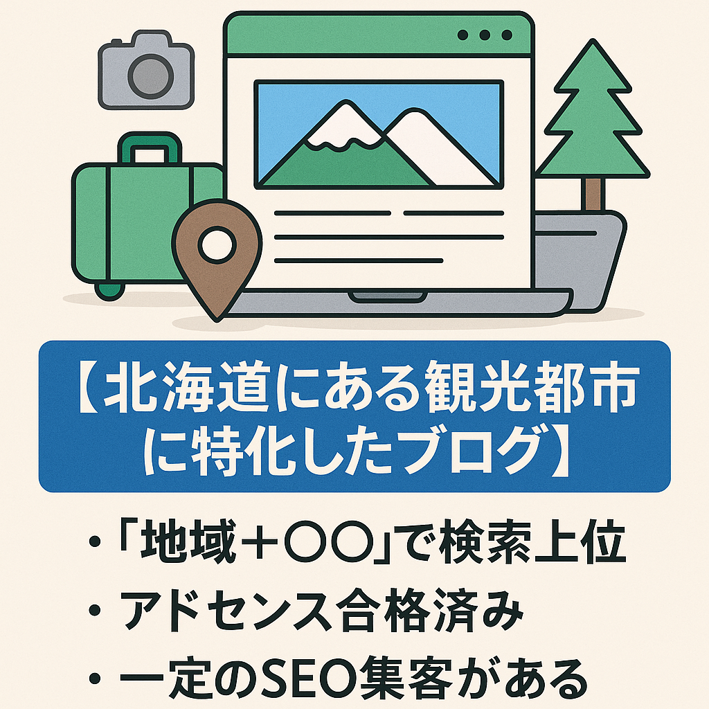 【北海道にある観光都市に特化したブログ】観光客から地元の人まで集客可能