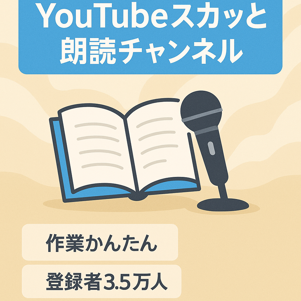 YouTube　スカッと朗読系チャンネル　登録者35000人オーバー