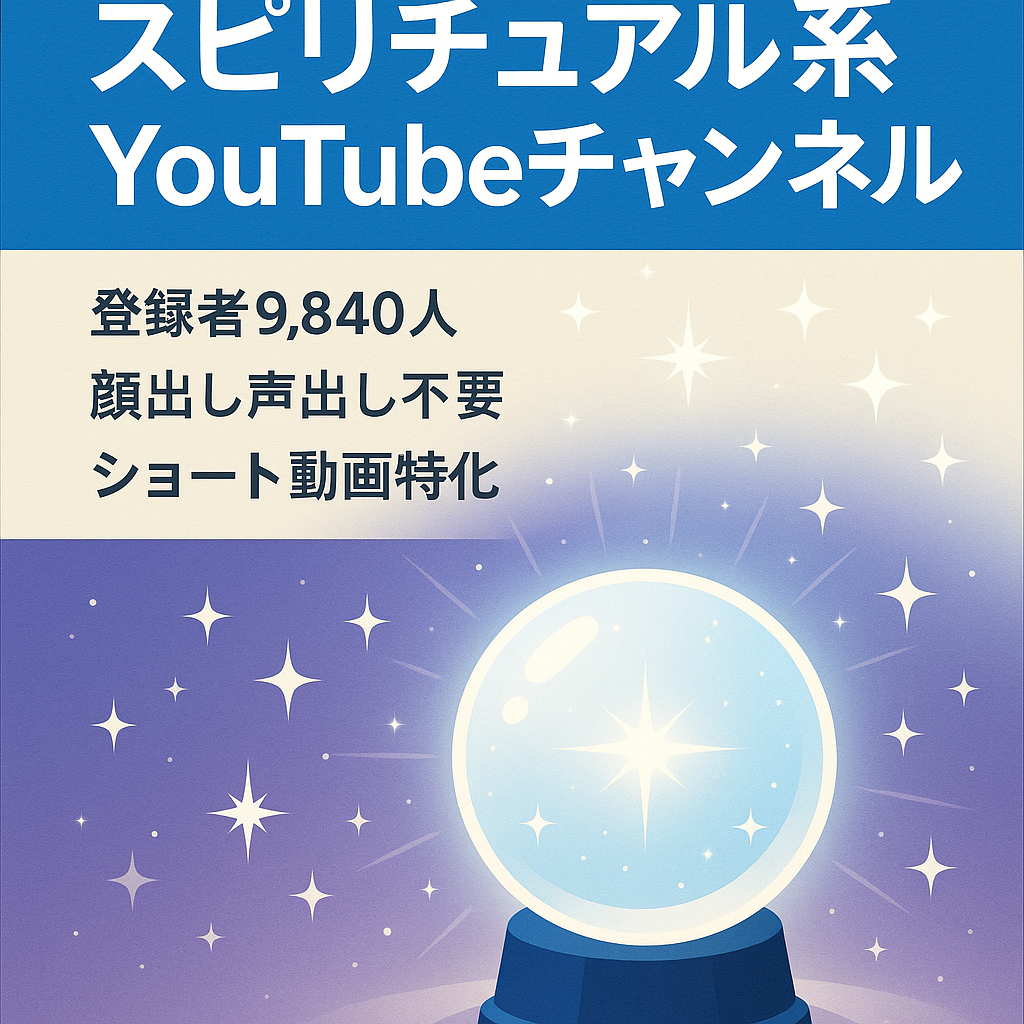 【登録者9,840人】スピリチュアル系YouTubeチャンネル｜高エンゲージメント実績あり
