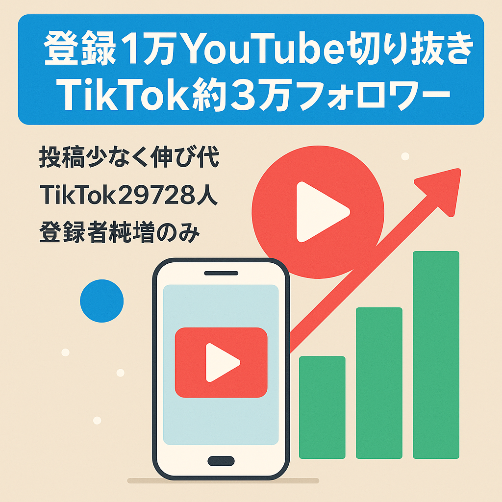 【登録者10,700人】切り抜きチャンネル /  TikTokのフォロワー29728人