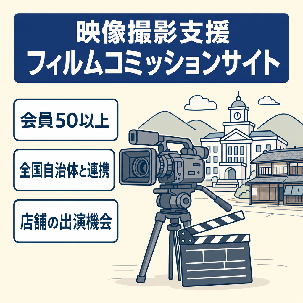 会員数50以上！フィルムコミッション（映画撮影・音楽PV・各種メディア）の下支えサイト