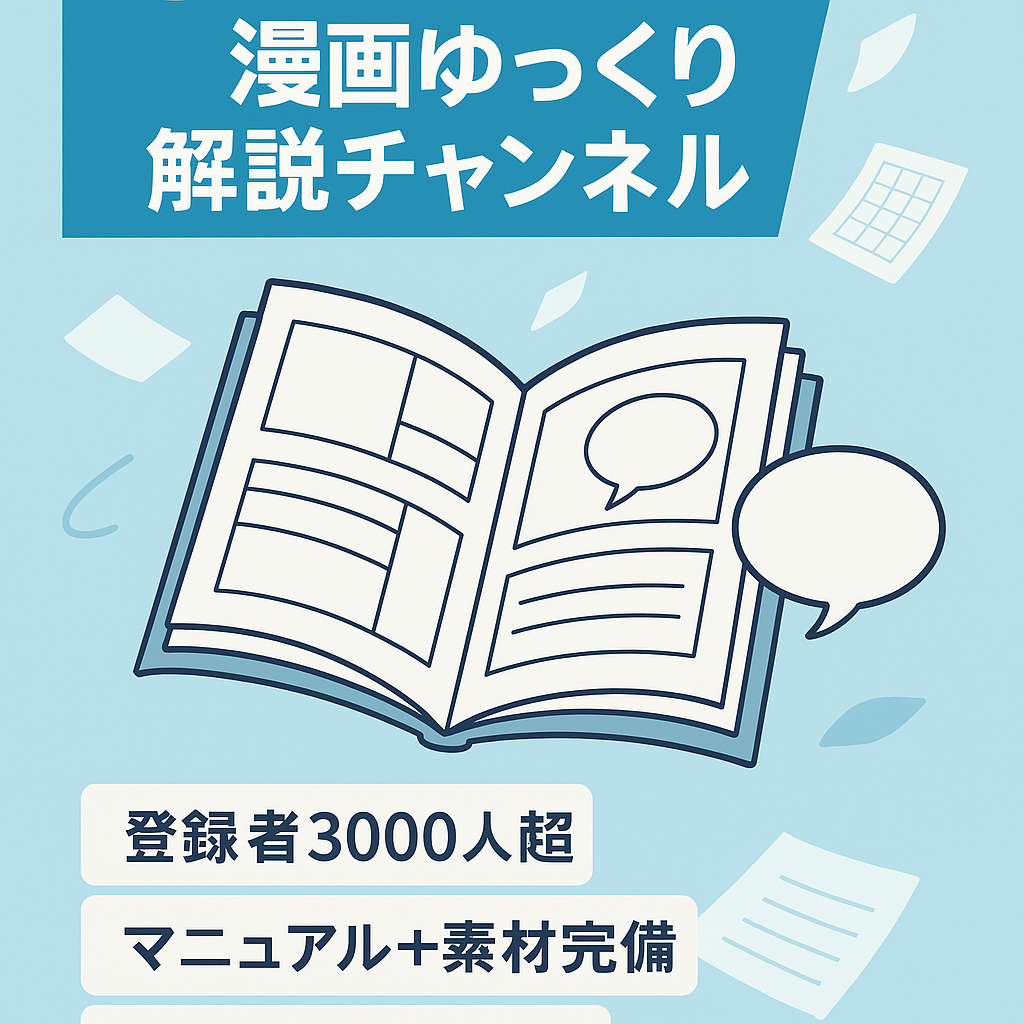 【最高収益7万超え】某有名漫画のゆっくり解説チャンネル【登録者3000人以上】