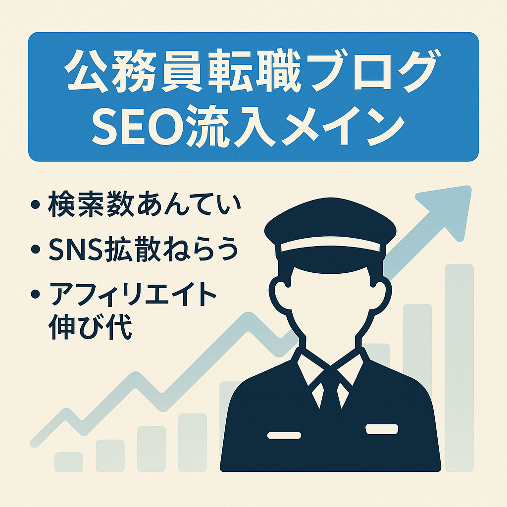 【SEOでのアクセス増加中】公務員への転職・公務員からの転職に関するブログ