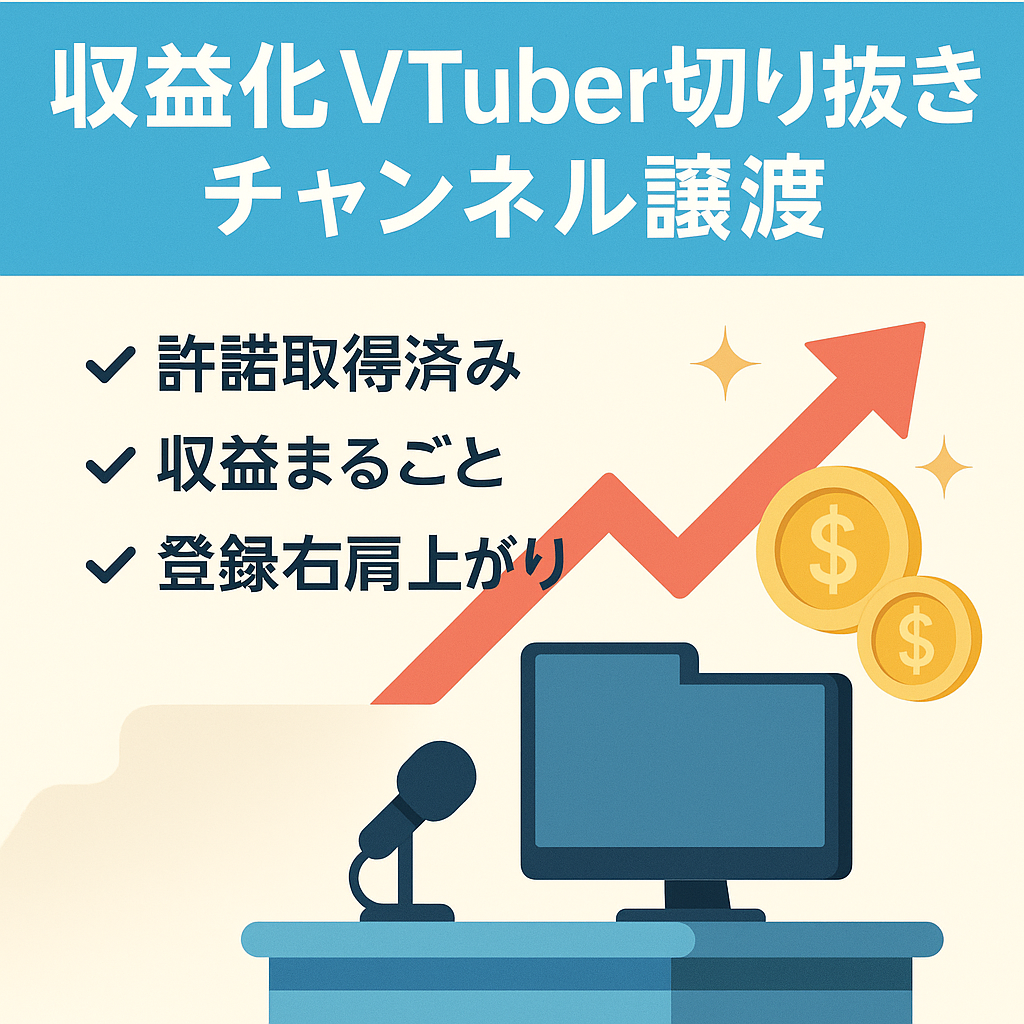 【収益化済み＆右肩上がり】大手人気VTuberの切り抜きチャンネル【許諾申請済み・収益分配無し】