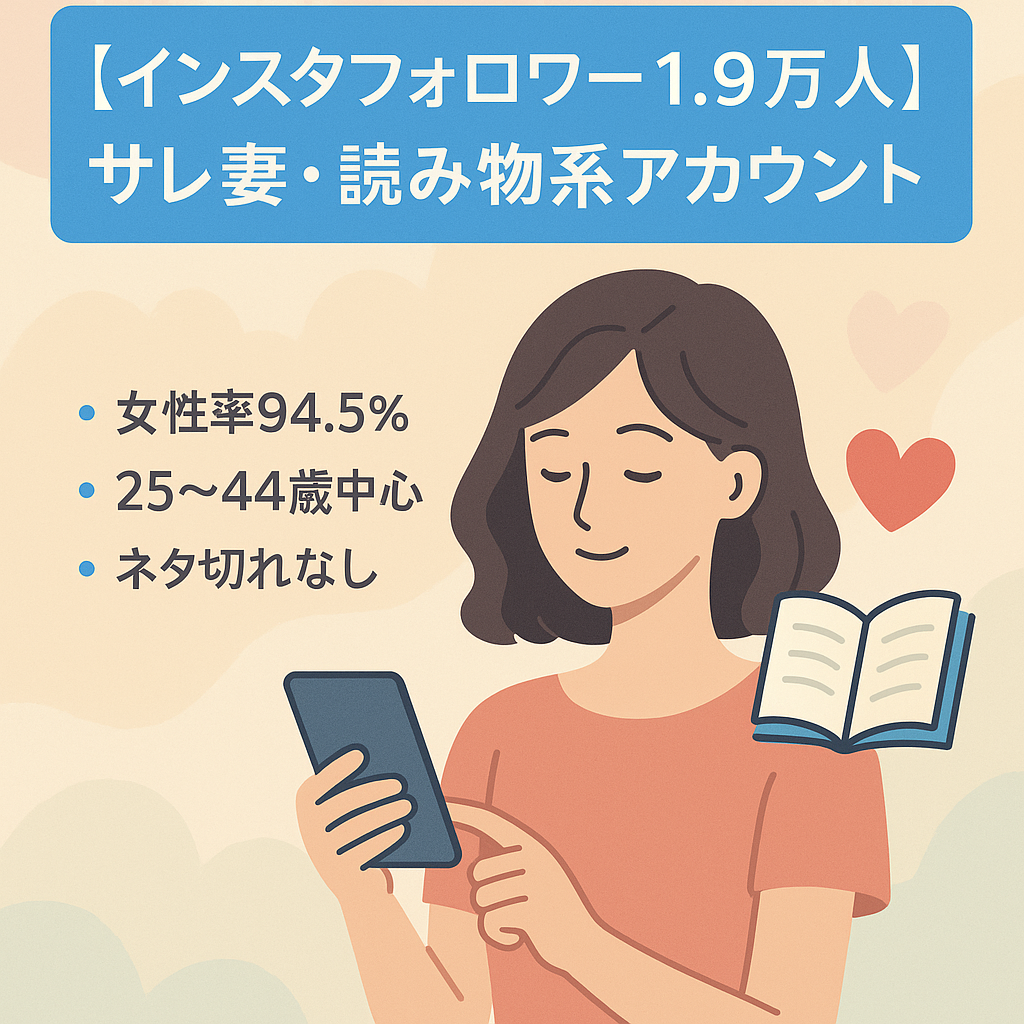 【インスタフォロワー1.9万人】サレ妻・読み物系アカウント
