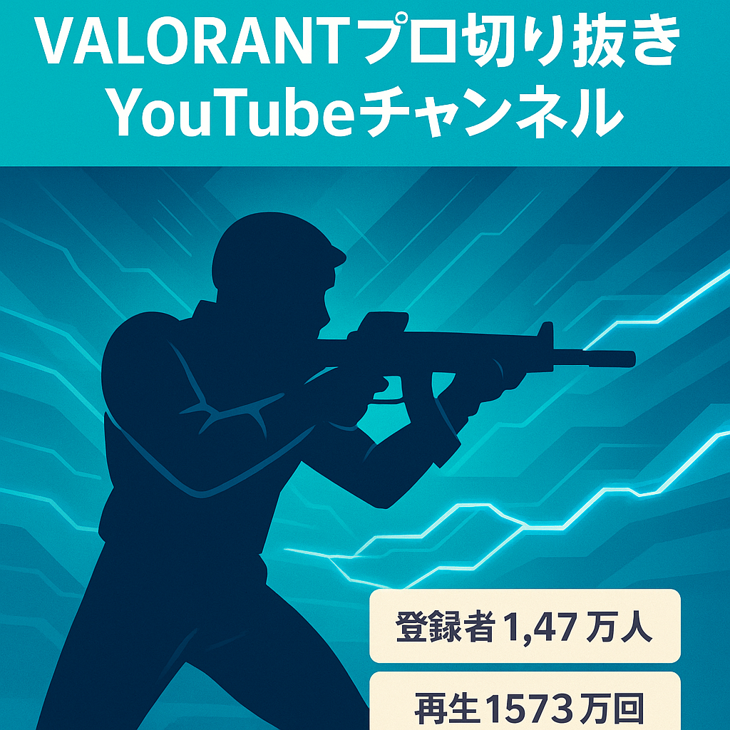 登録者数14700人/FPSゲームVALORANTプロプレイヤーの切り抜きチャンネル