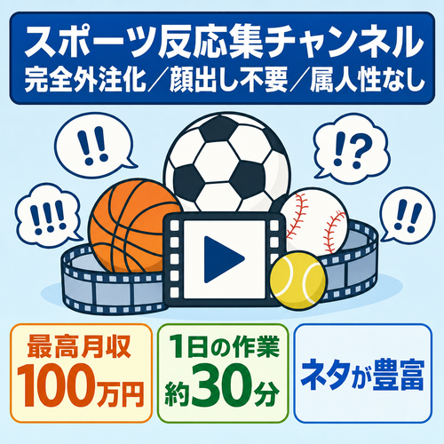 【完全外注化済み】スポーツ系反応まとめ【顔出し不要/属人性なし】