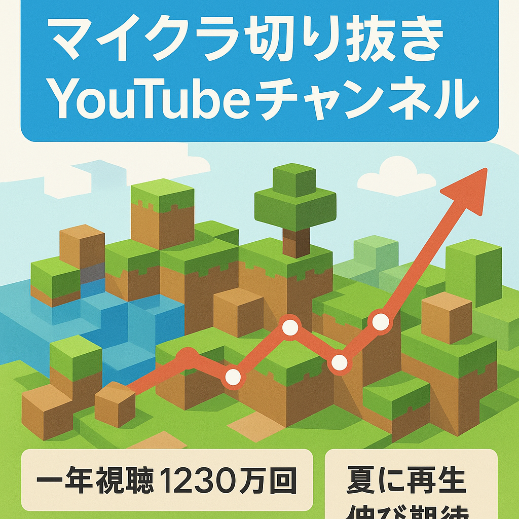 【値下げ交渉可能☆】【本日までの最終値下げ】登録者数もうすぐ１万人13ヶ月連続収益継続中マイクラ切り抜きチャンネルYouTubeチャンネル譲渡