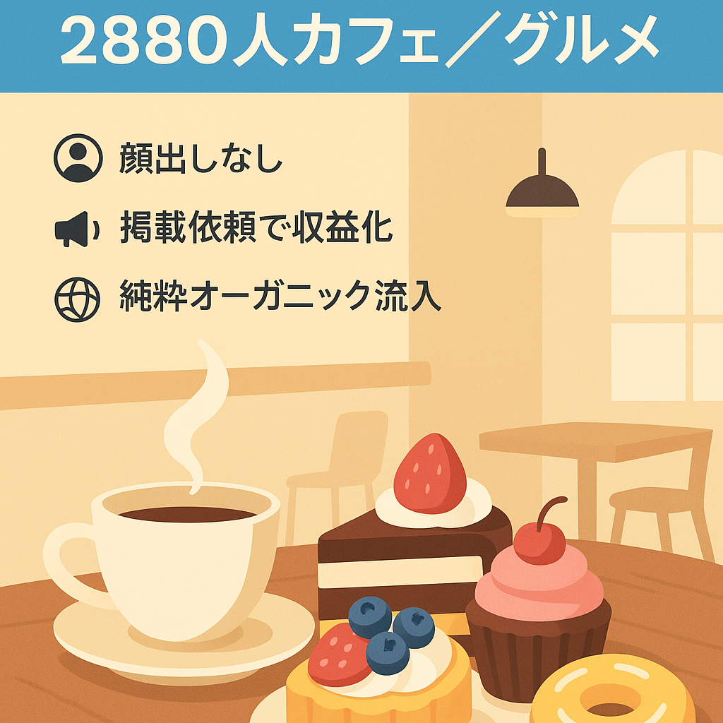 【Instagram フォロワー2880人】属人性がないカフェ・グルメ系アカウント