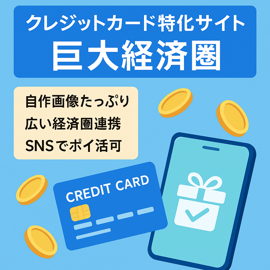 日本で超有名なクレジットカード特化サイト｜経済圏がデカいのでおすすめ