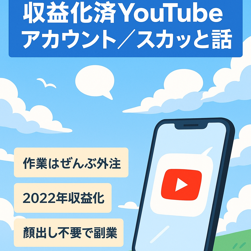 【収益化済み】スカッとする話のYouTubeアカウント売却案件！