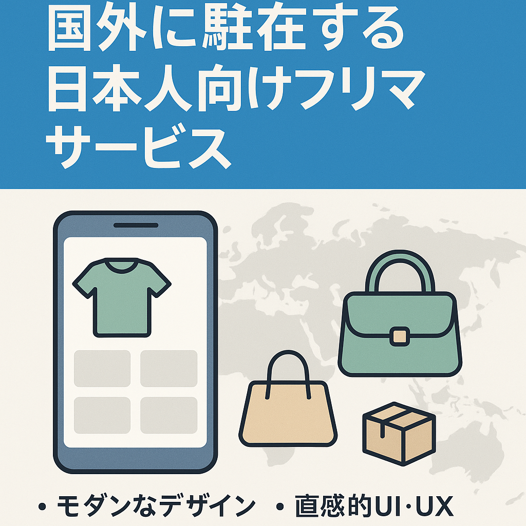 【6カ国展開】国外に駐在する日本人向けフリマサービス