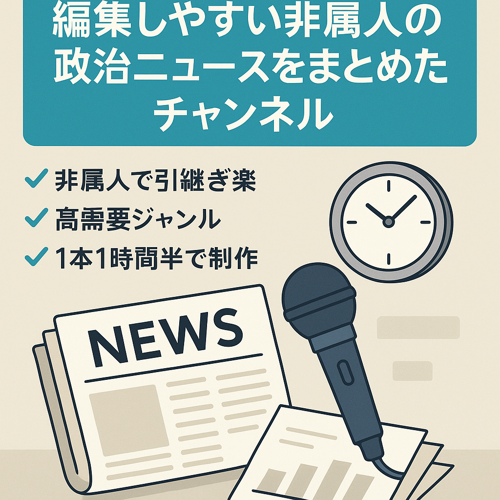 編集しやすい非属人の政治ニュースをまとめたチャンネル