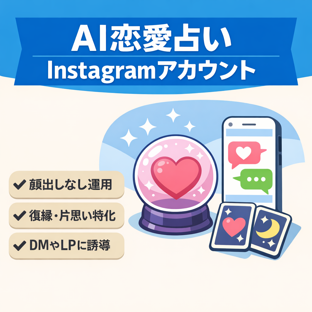 AI恋愛占いInstagramアカウント｜恋愛特化ジャンル｜コンテンツ運用型