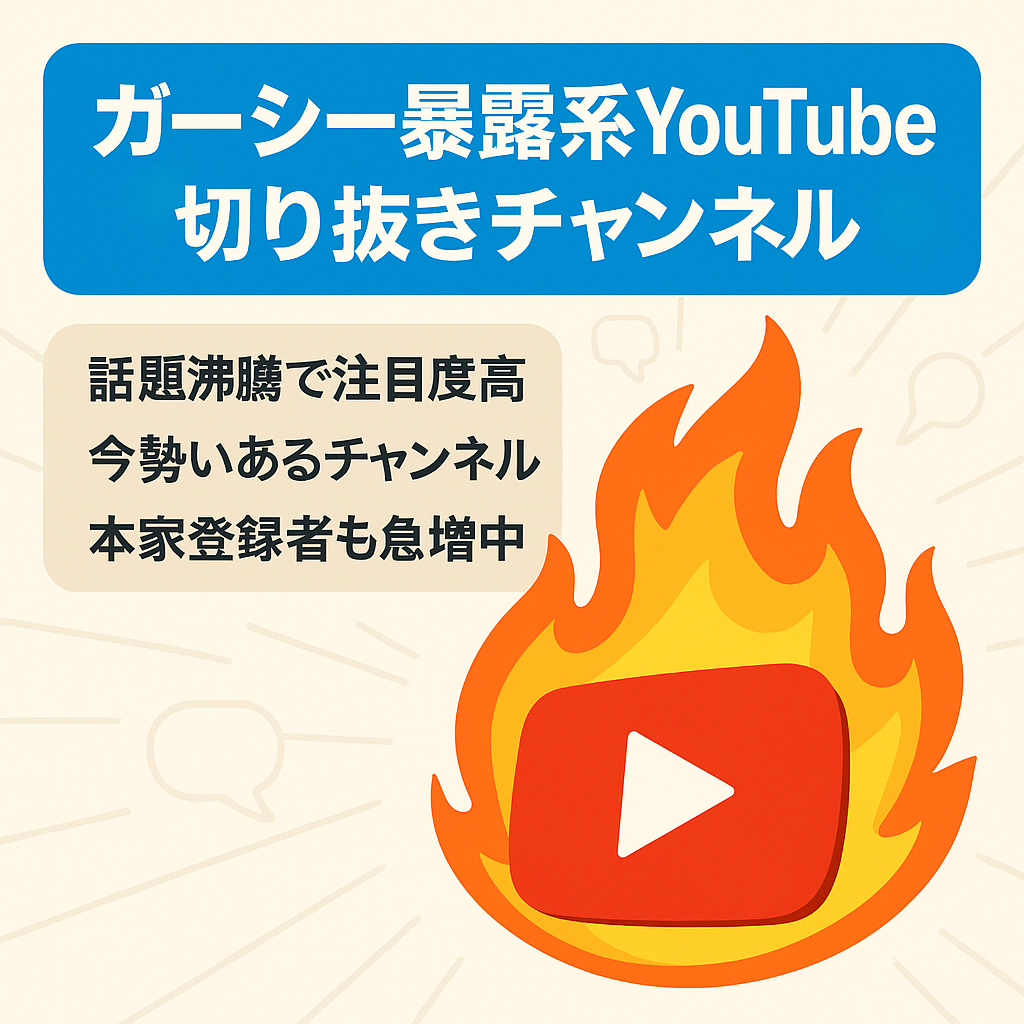 話題沸騰中の暴露系YouTuberガーシーの切り抜き動画チャンネル