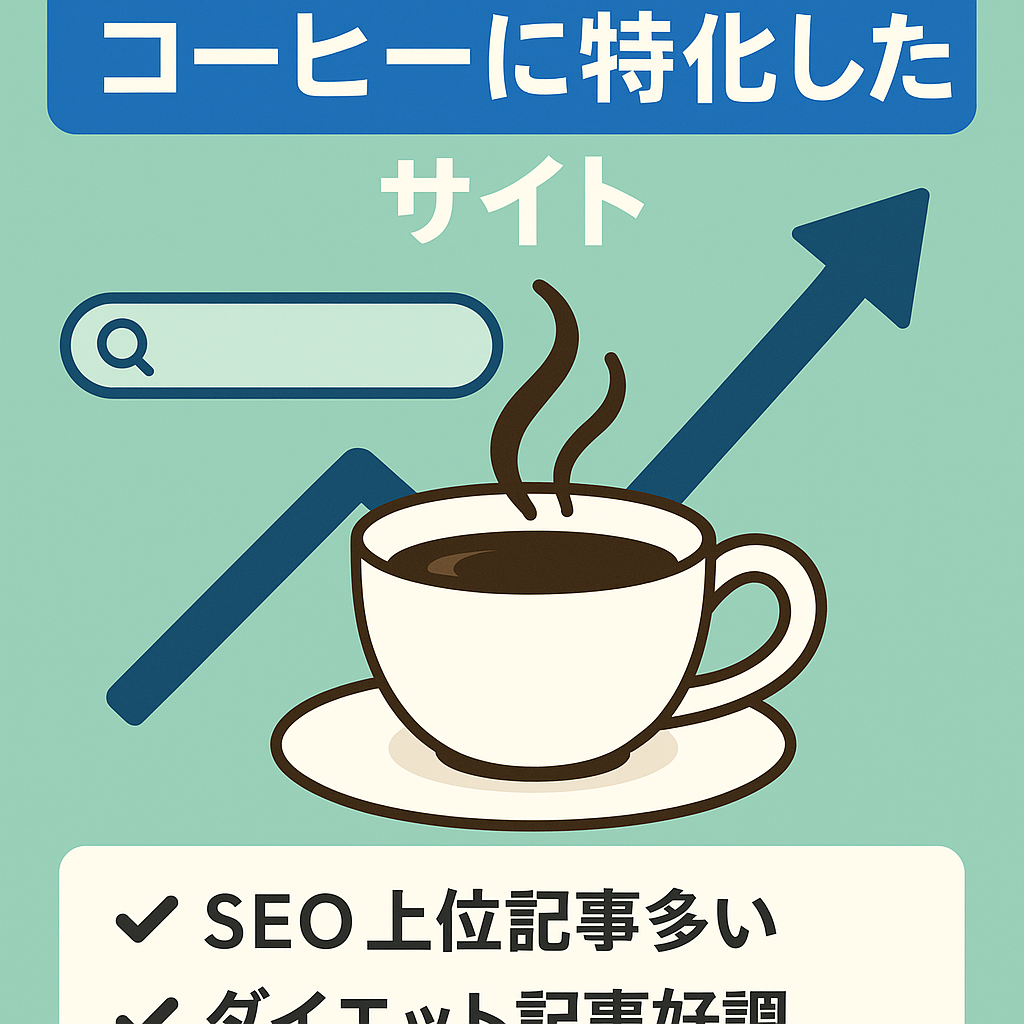 【収益右肩上がり】コーヒーに特化したサイト