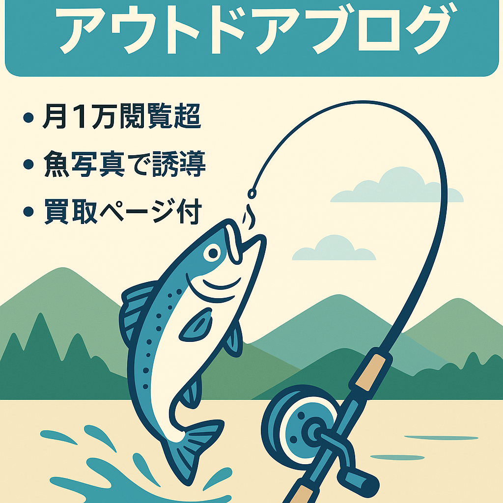 【1年半更新なし】平均17,000円のアウトドアブログ（平均1万PV以上）