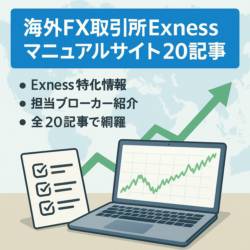 海外FX取引所エクスネス(EXNESS)マニュアルサイト【20記事】