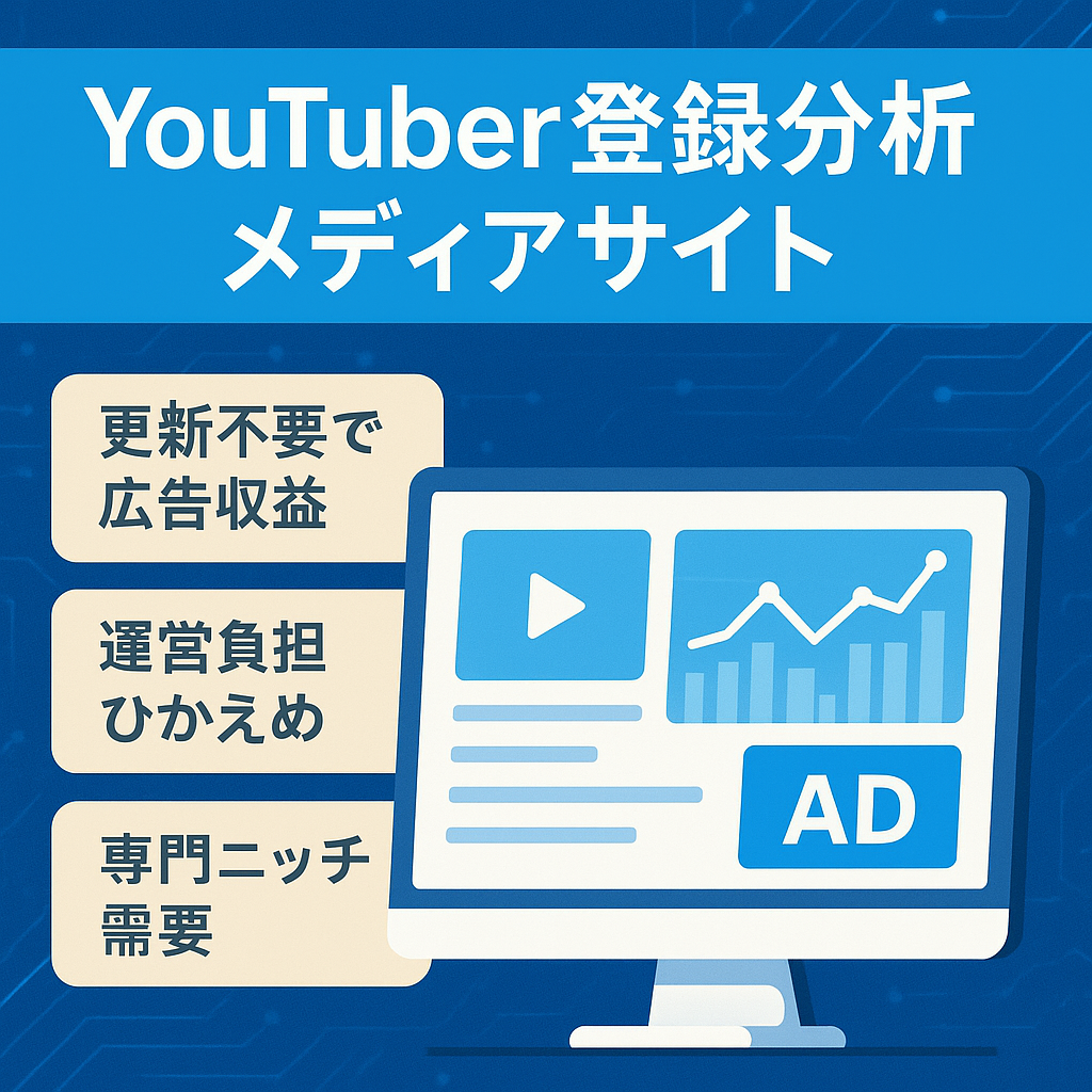 【Youtube分析メディア】Youtuberを登録して分析できるメディアサイト