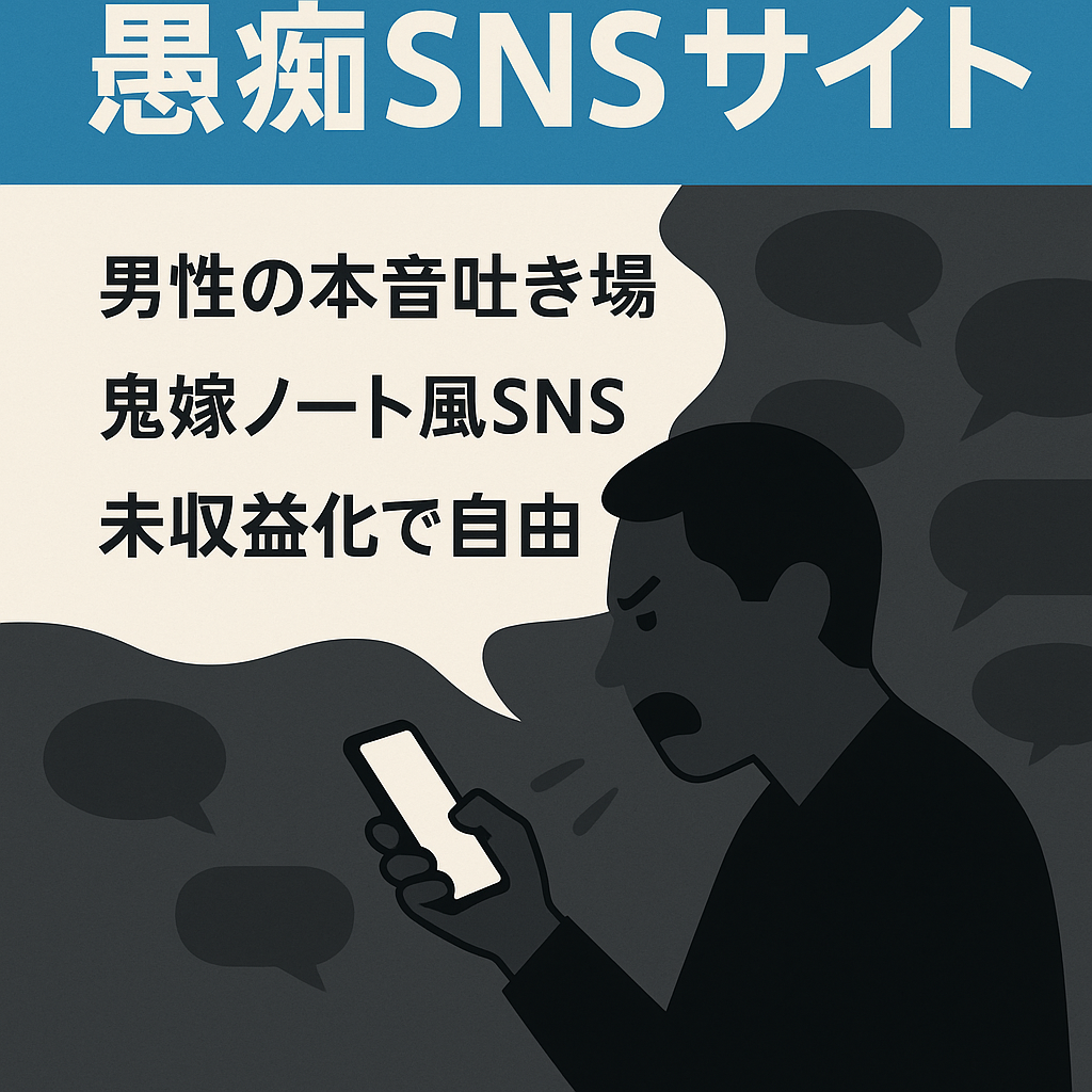 ちょっとダーク？おちゃめな大人向けSNSサイト！マーケティング上手な方ならかなり面白いと思います！
