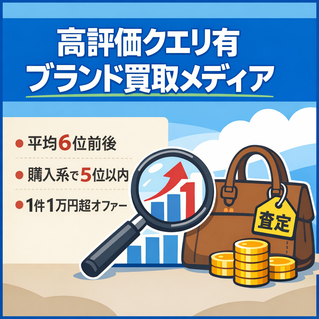 【高評価クエリあり】激戦ジャンル・ブランド買取特化メディア｜外注記事あり