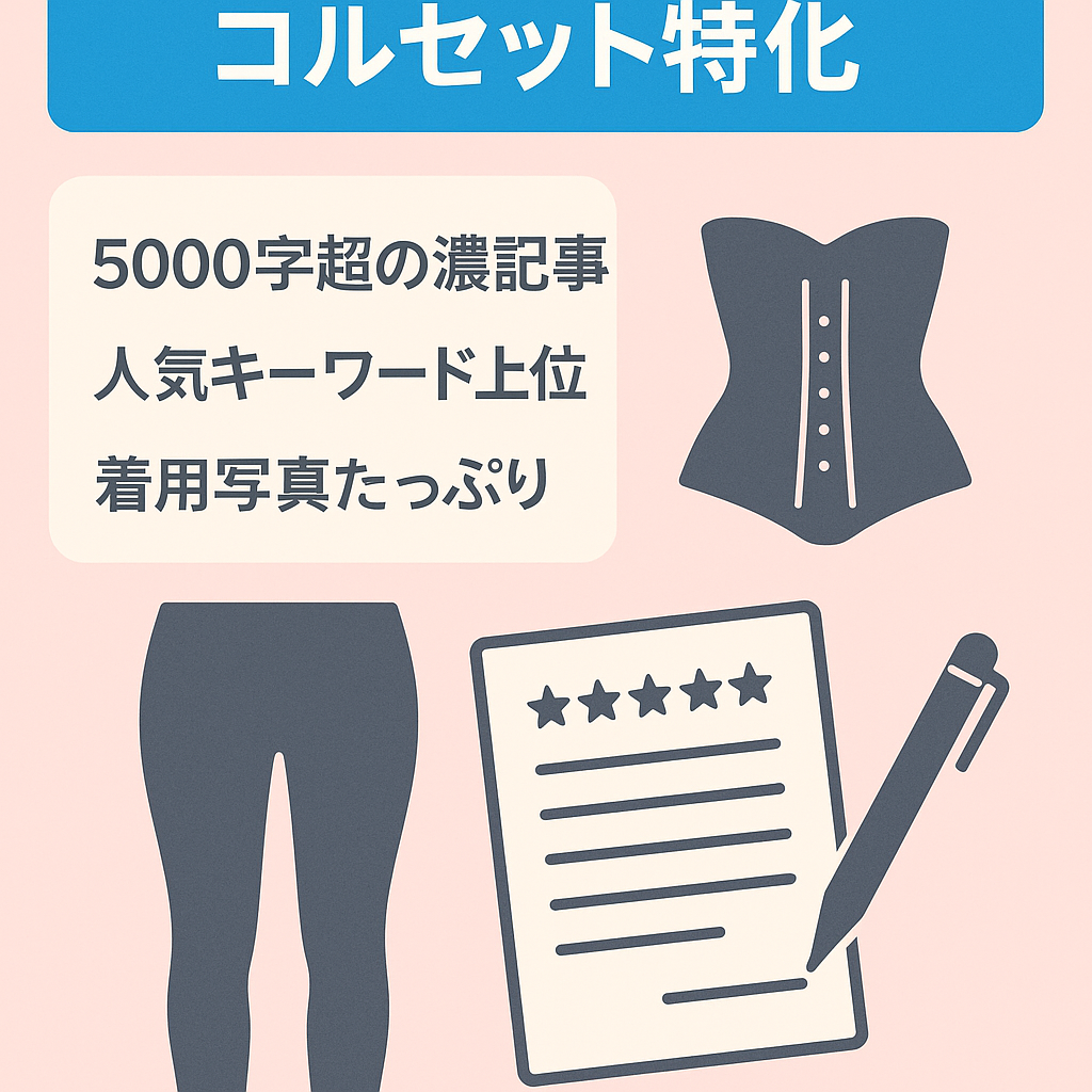 【写真掲載多】着圧レギンス・コルセット特化ブログ/レビュー記事比較記事多め