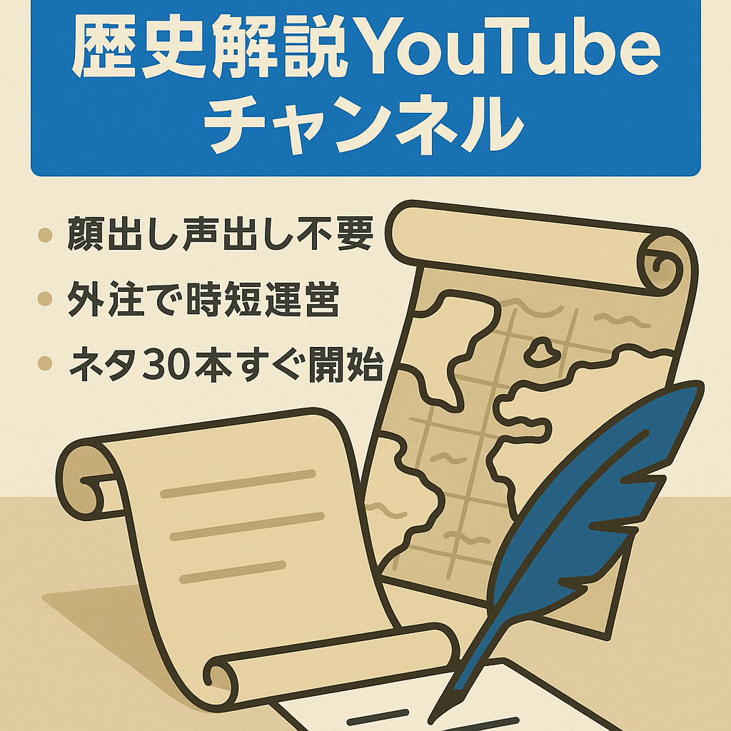 【月10本投稿で30万円】歴史の情報発信のゆっくり解説YouTubeチャンネル