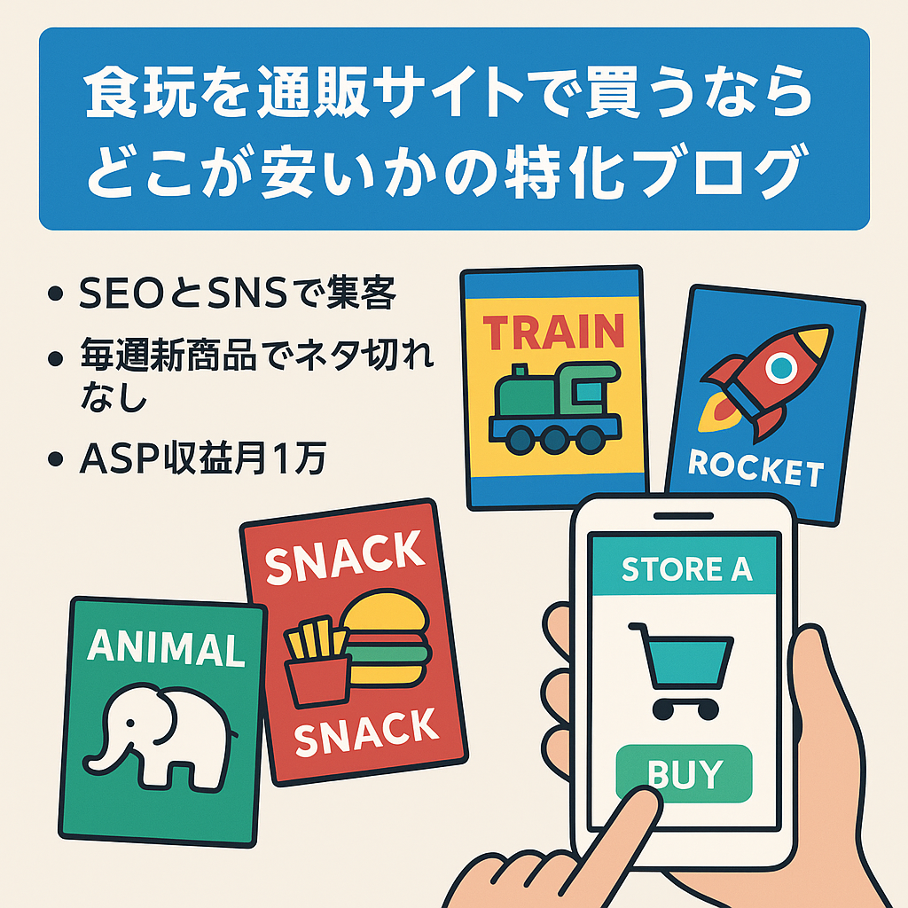 食玩を通販サイトで買うならどこが安いかの特化ブログ