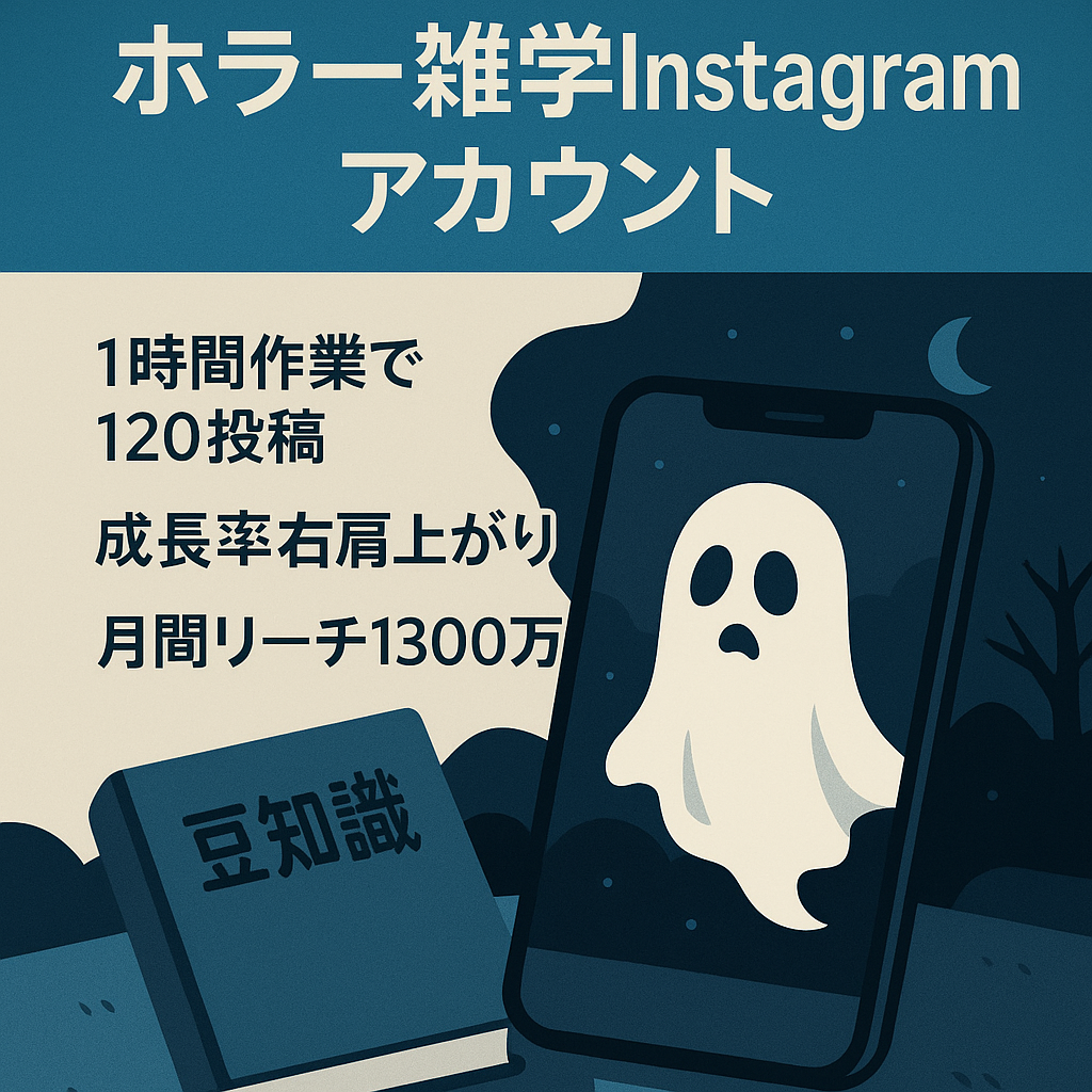 Instagram 1.1万人フォロワー　ホラー系雑学アカウント
