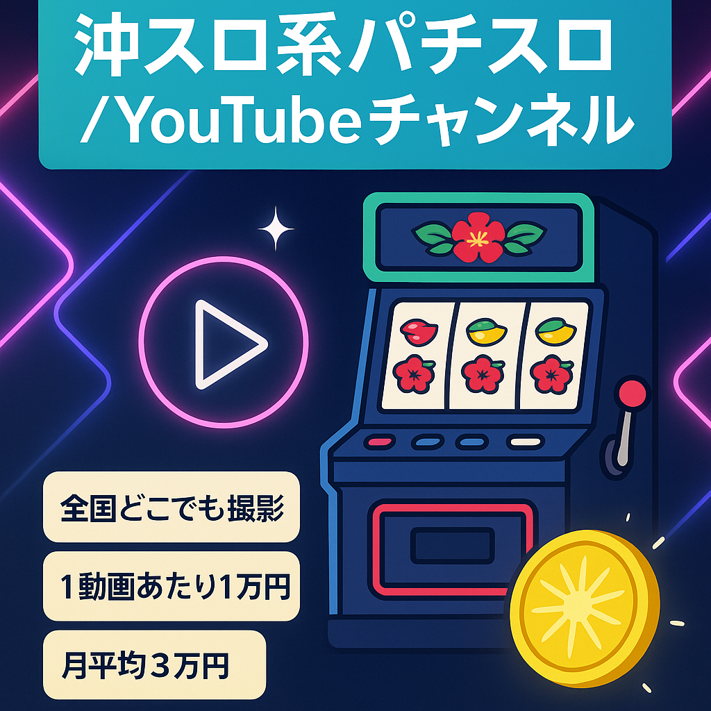 【沖スロ系パチスロ YouTubeチャンネル】　属人性がなく、再現性が高いので誰でもできる