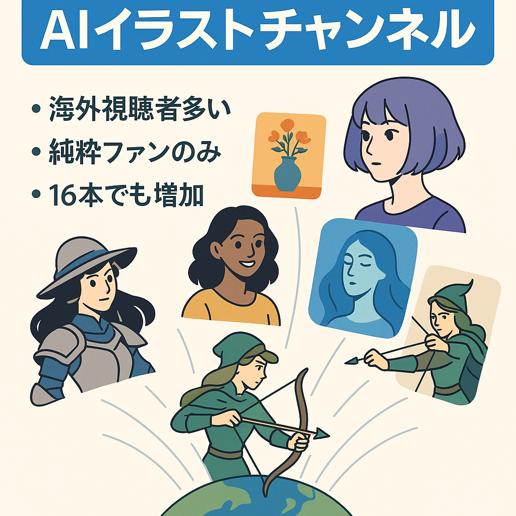 [登録者約5000人]適切な運営でまだまだ伸びていきます！属人性なし！AIイラストアカウント