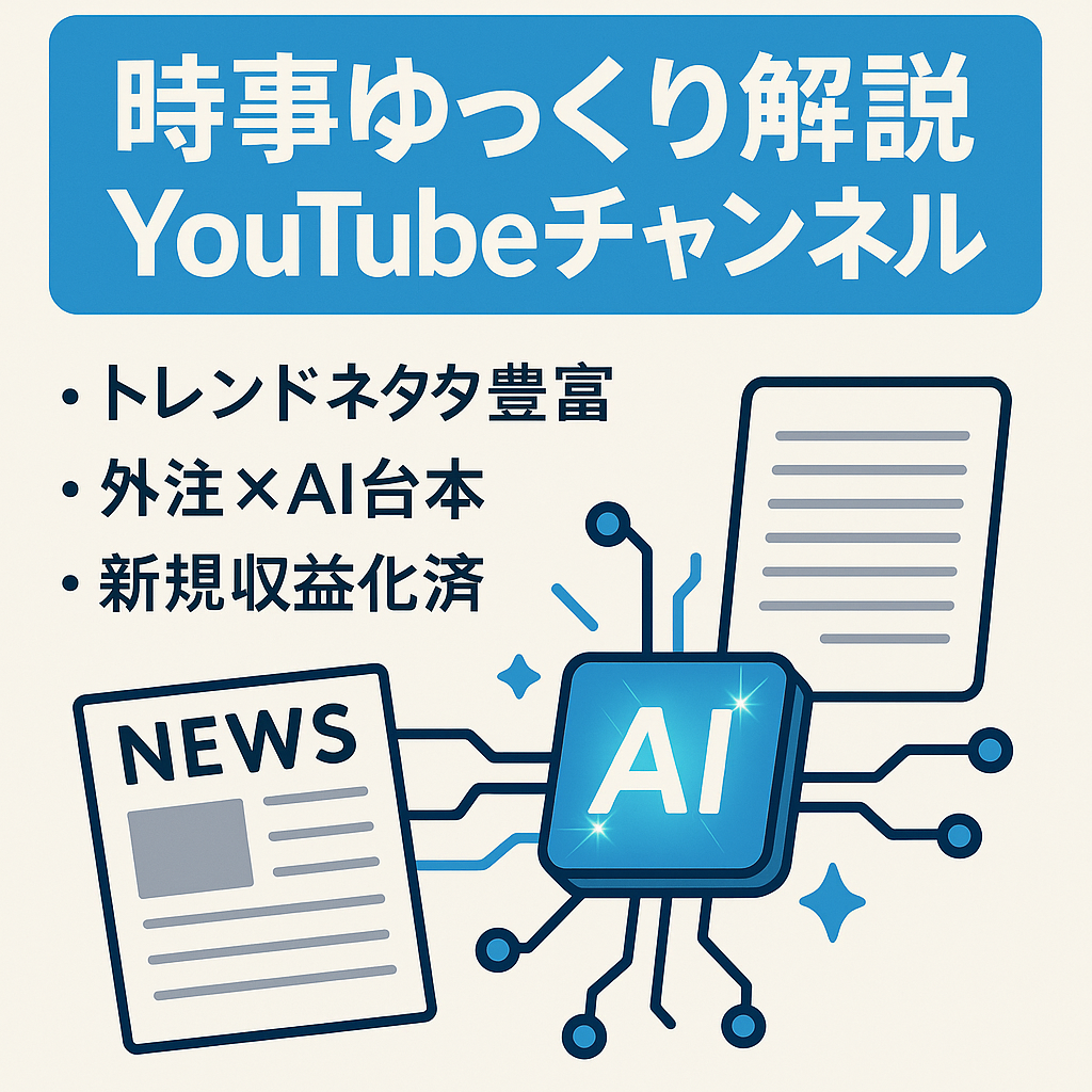 【フル外注可能】時事系のゆっくり解説チャンネル【AIで作業時間大幅短縮】