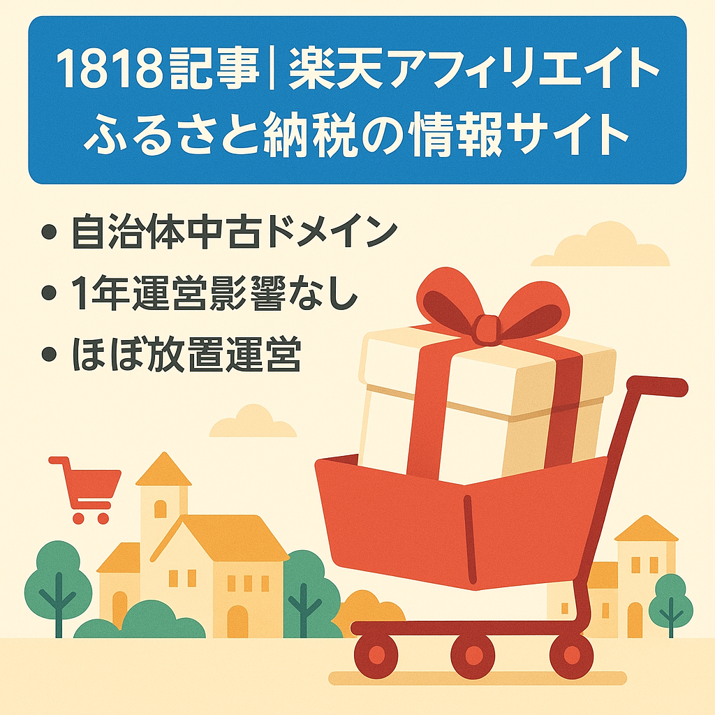 1818記事｜楽天アフィリエイト｜ふるさと納税の情報サイト