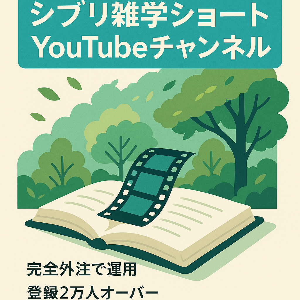 【登録者２万人超え】ジブリ雑学ショート特化チャンネル！属人性なし・外注化可能！
