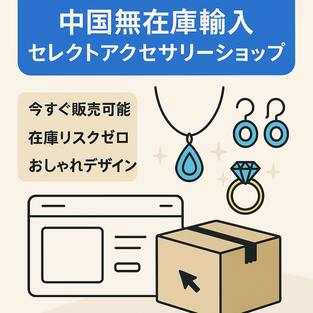 【shopify】中国無在庫輸入セレクトアクセサリーショップ