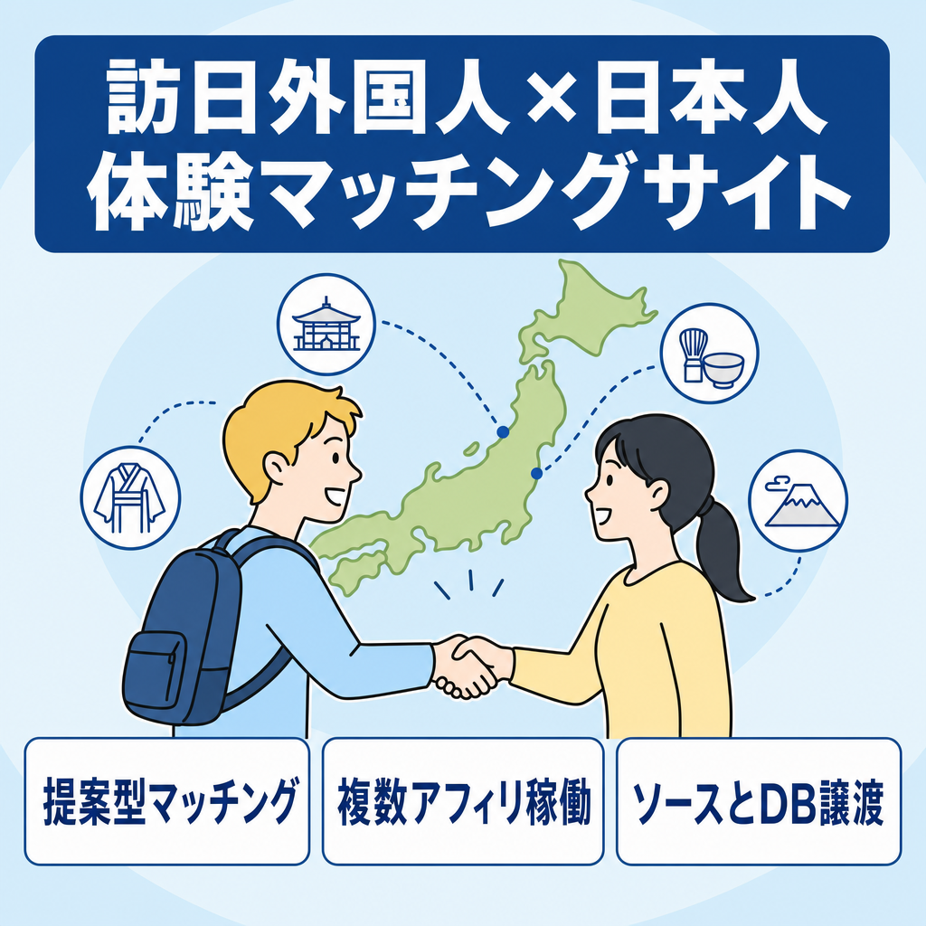 【インバウンド × 体験マッチング】訪日外国人と日本人を繋ぐ友達づくりWEBサービス
