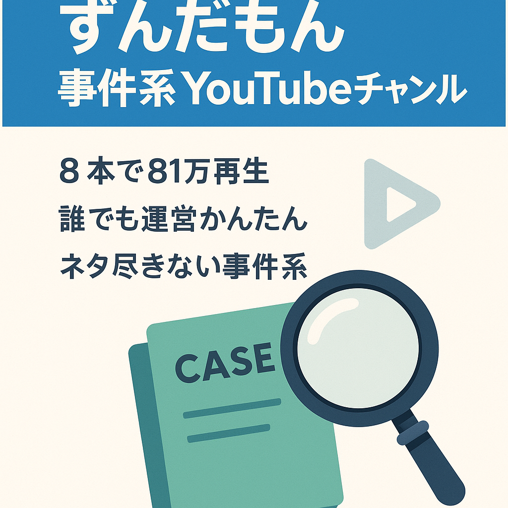 【収益化済み】ずんだもん事件系チャンネル【右肩上がりで急成長中】