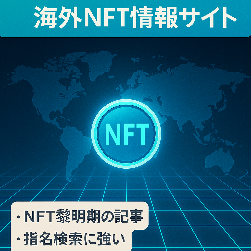 【2021年から運営】海外の一次情報を日本語でまとめたNFT情報メディア【これからNFT事業に参入/情報発信を始めたい方にオススメ！】