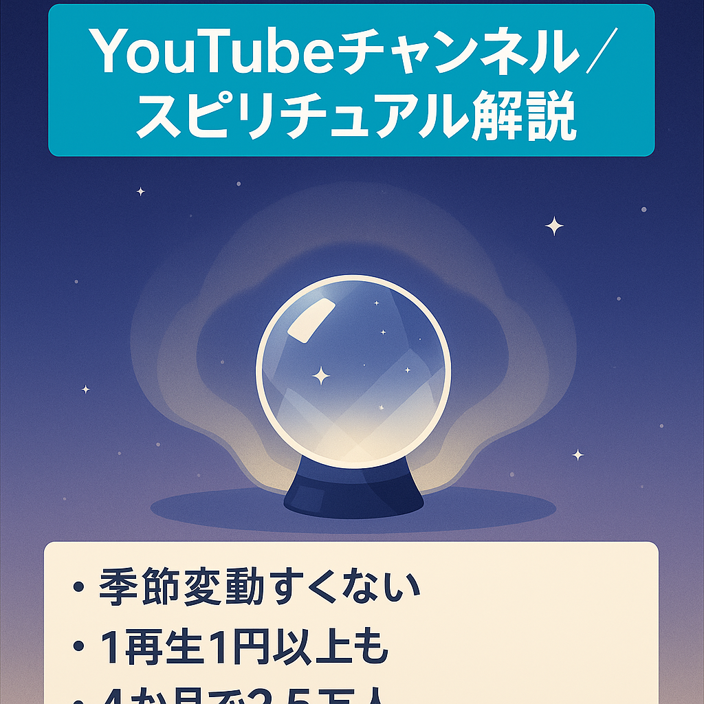 【YouTube登録者2万5000人】ゆっくり解説のスピリチュアル系のチャンネル