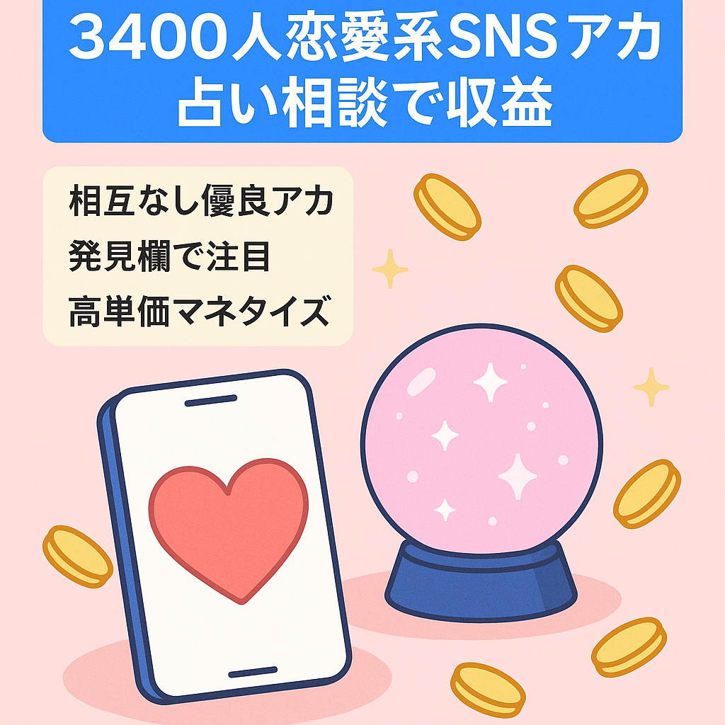 【3400人フォロワー恋愛系】note収益有！高単価案件多くマネタイズしやすい！占い、マッチング、相談で稼げます！