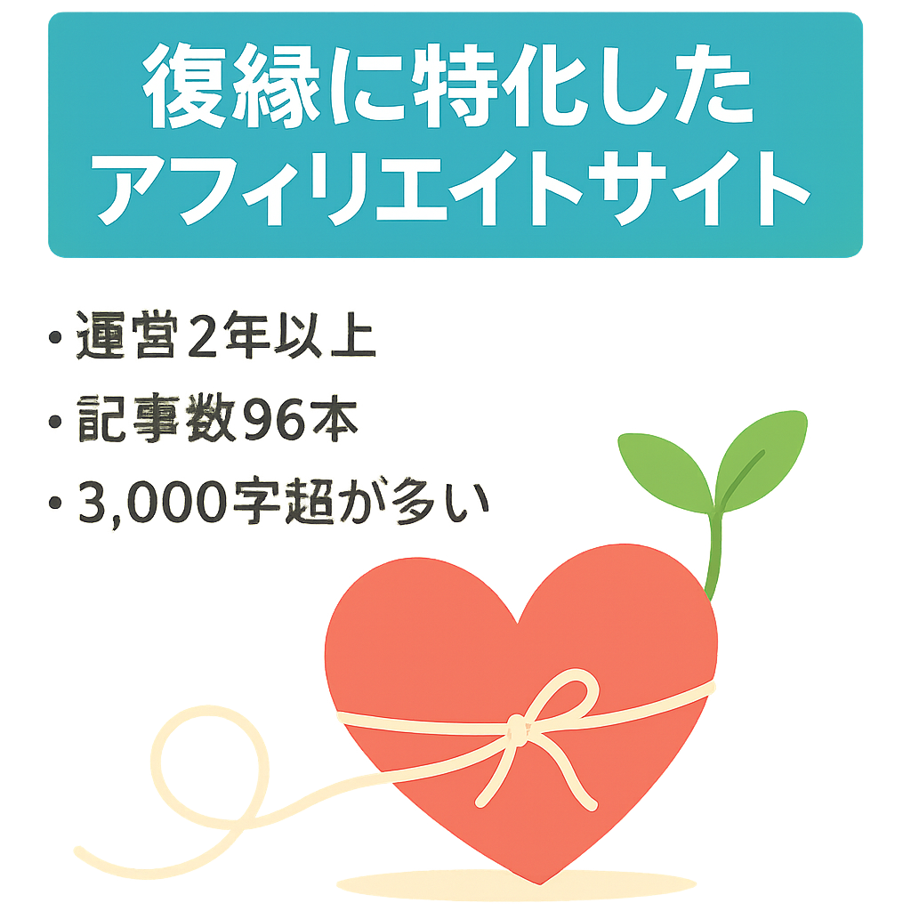 復縁に特化したアフィリエイトサイト