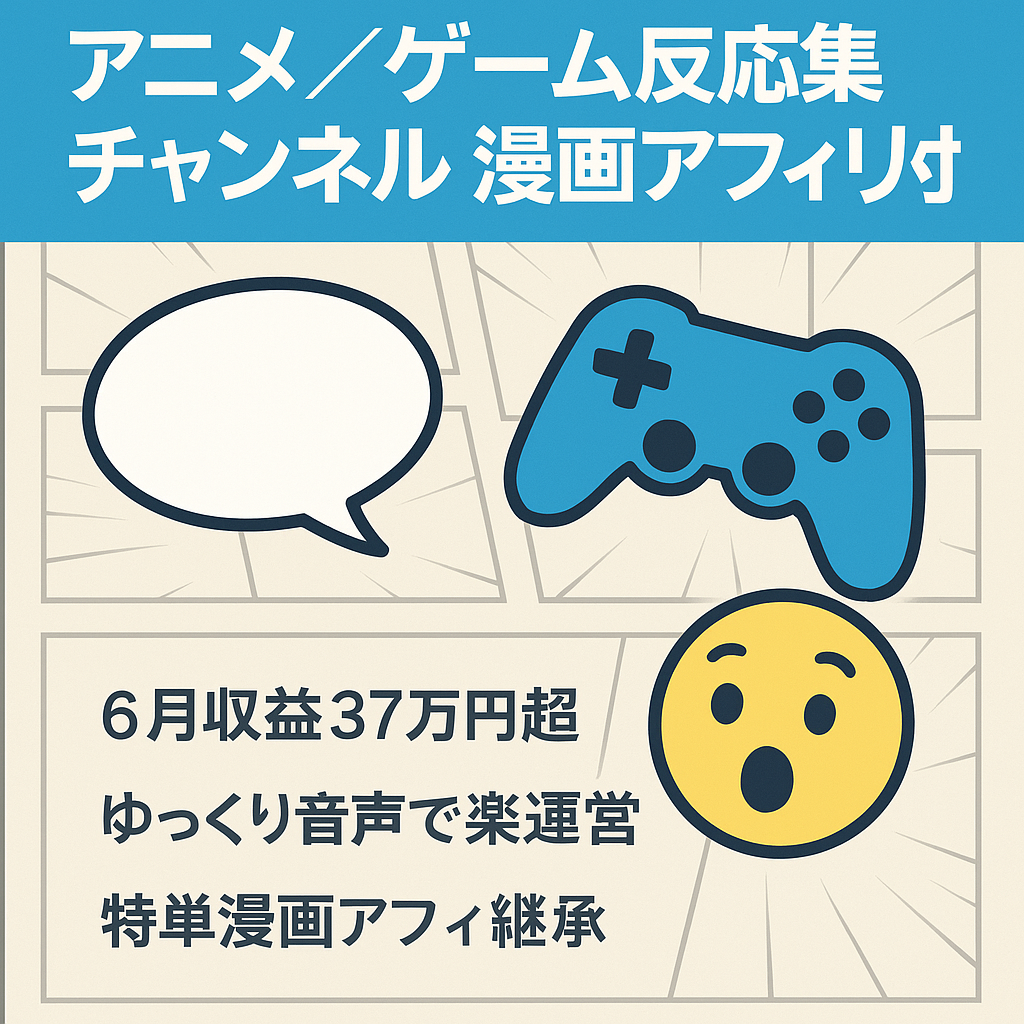 【7月中に値上げ予定】アニメ・ゲーム系反応集(+漫画アフィリエイト)【再生数6桁超え複数、属人性なし】